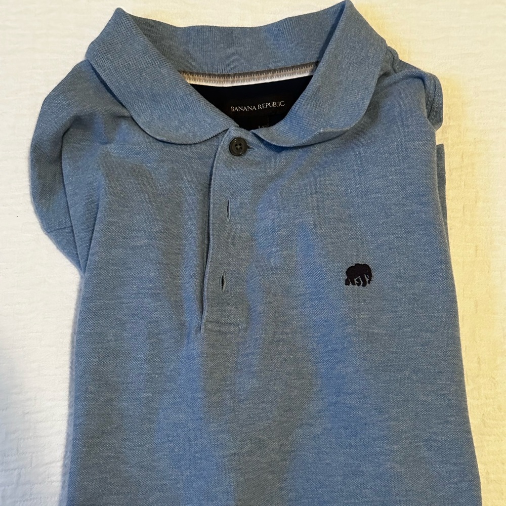 Mens L Banana Republic short sleeve polo.